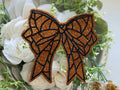 BIG Basketball Bow Iron on Patch