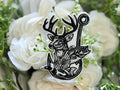 Black & White Deer, Duck, Fish Hook Iron on Patch
