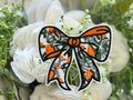 Camo Orange Hunting Bow Iron on Patch