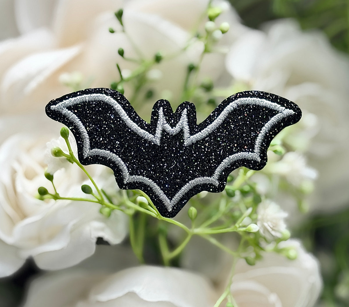 Small Halloween Bat Iron On Patch