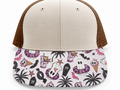 Purple Ghost Halloween Brim Transfer Sheet