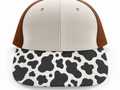 Cow Print Brim Transfer Sheet