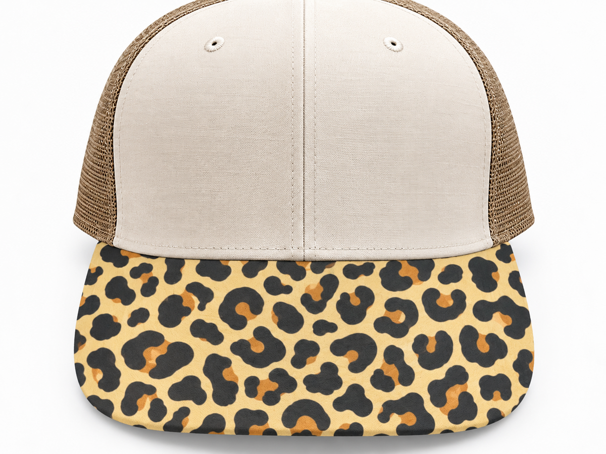 Leopard Print Brim Transfer Sheet