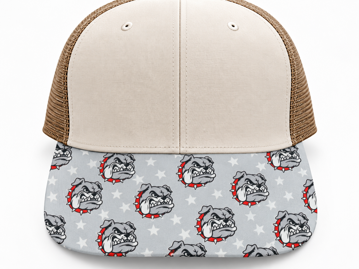 Gray Bulldog Brim Transfer Sheet