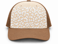 White Glitter Leopard Front Panel Transfer Sheet