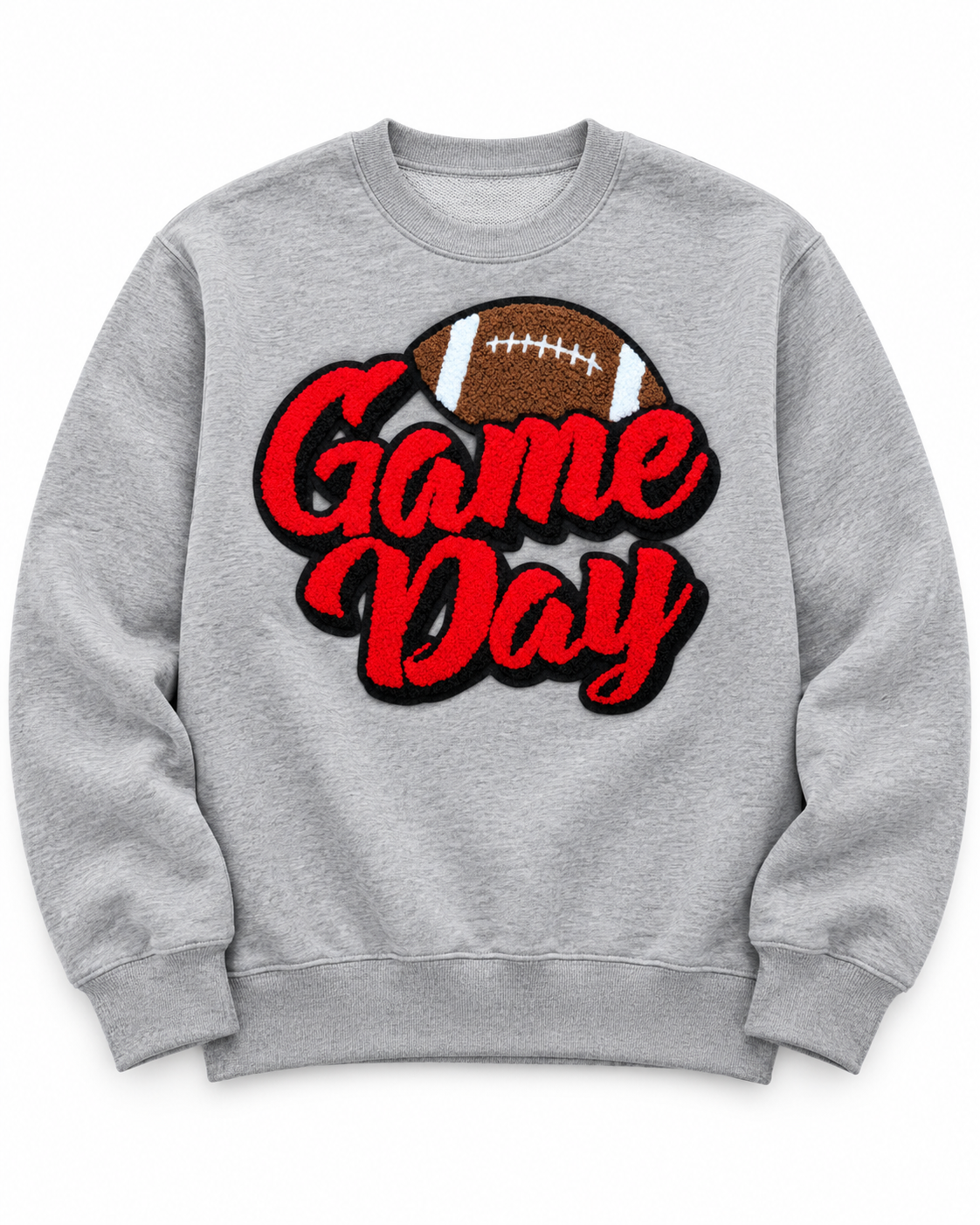 X Large Game Day Football Iron on Patch